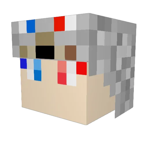 Yuuki_0715 Minecraft avatar head, 3D render