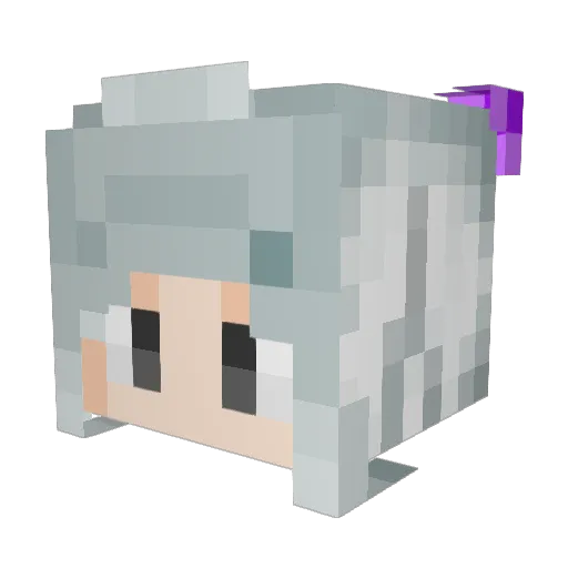 Yuuki_Chan_KY Minecraft avatar head, 3D render