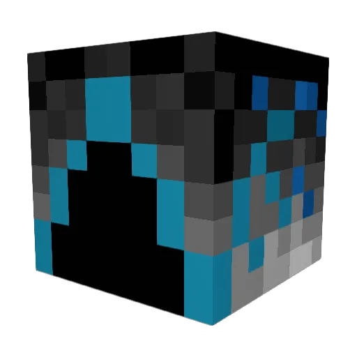 Yuukonicus Minecraft avatar head, 3D render