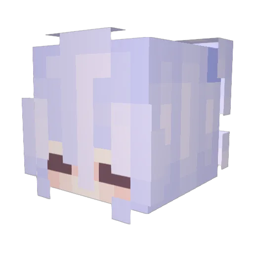 Yuusa_QQ Minecraft avatar head, 3D render