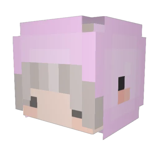 Yuuuuun_1010 Minecraft avatar head, 3D render