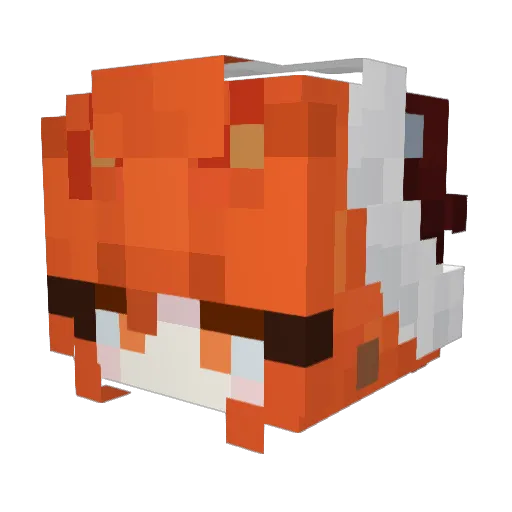 Yuuuuuud Minecraft avatar head, 3D render