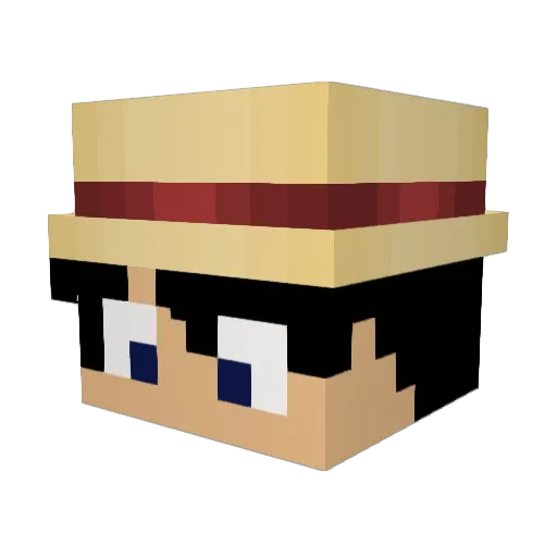 Yuuxz_ Minecraft avatar head, 3D render