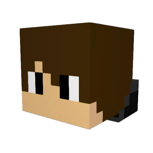 Yuvraj30 Minecraft avatar head, 3D render