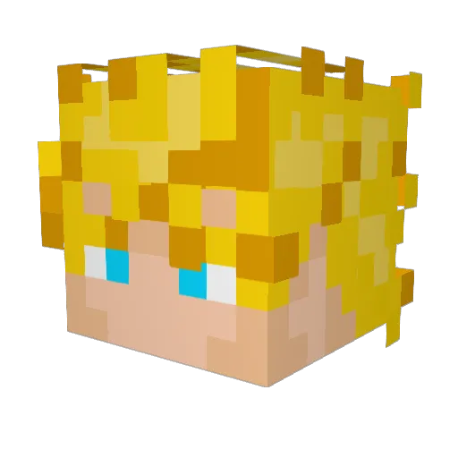 YuvvaYmmv Minecraft avatar head, 3D render