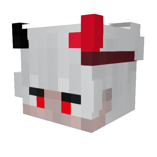 Yuxkki Minecraft avatar head, 3D render
