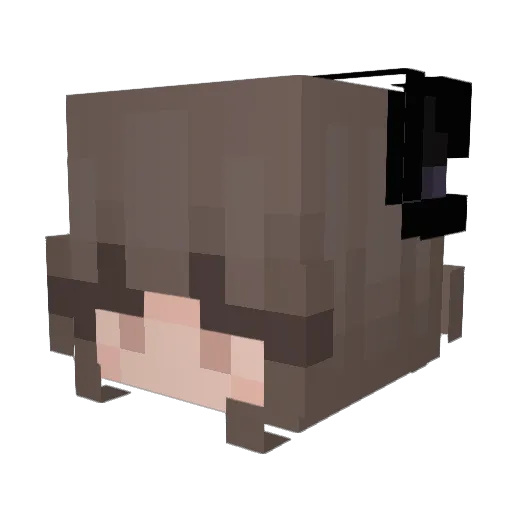 Yuxya Minecraft avatar head, 3D render