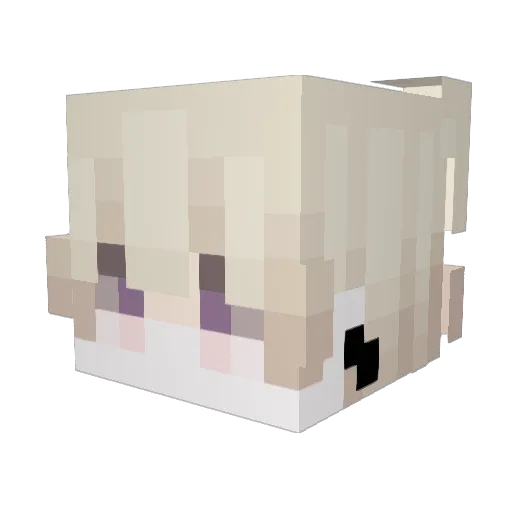 Yuya0522 Minecraft avatar head, 3D render