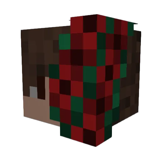 Yuyaki Minecraft avatar head, 3D render