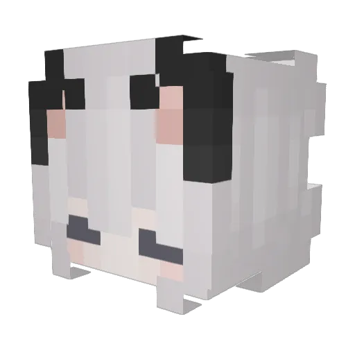 YuyuQvQ Minecraft avatar head, 3D render