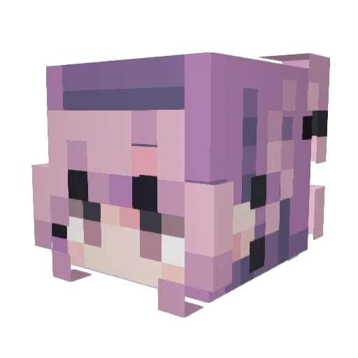 Yuzieky_TW Minecraft avatar head, 3D render