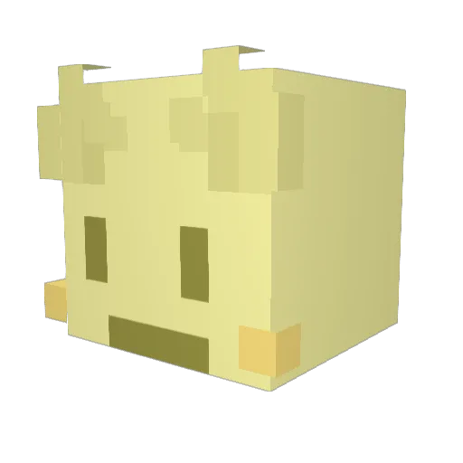 YuzillO Minecraft avatar head, 3D render