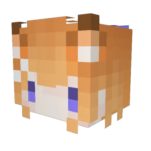 Yuzumi_121 Minecraft avatar head, 3D render