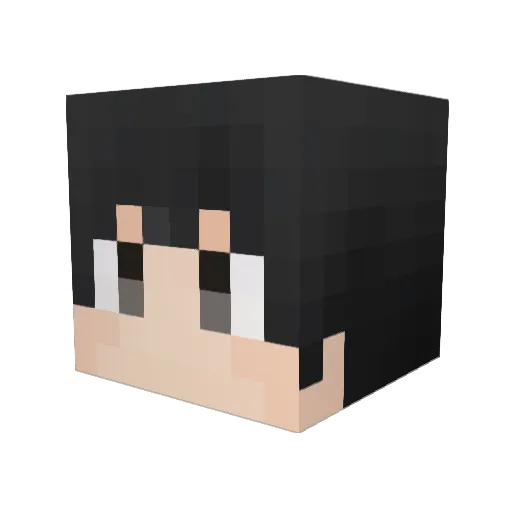 Yuzzzzzzzzzzz Minecraft avatar head, 3D render
