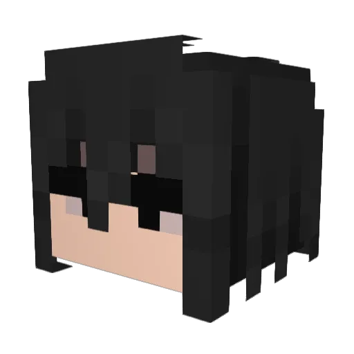 YvGu Minecraft avatar head, 3D render
