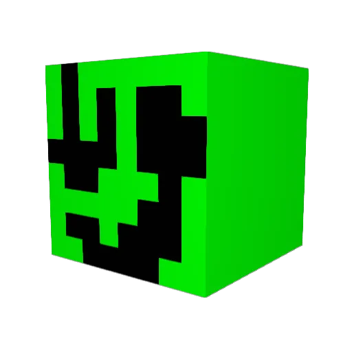 Yvelto Minecraft avatar head, 3D render