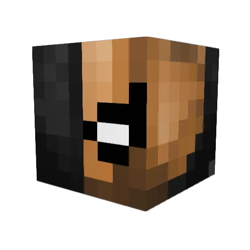 Yvental717 Minecraft avatar head, 3D render
