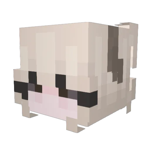 Yves_Olives Minecraft avatar head, 3D render