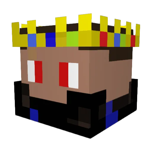 Yvmeka03 Minecraft avatar head, 3D render