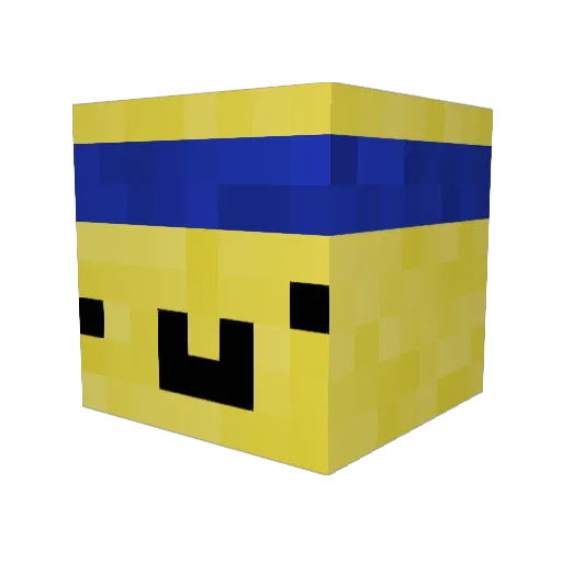 Yvng_Simp Minecraft avatar head, 3D render