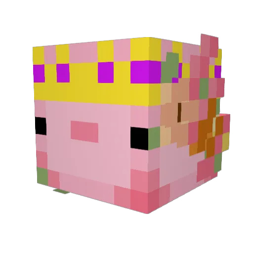 Yvngspek Minecraft avatar head, 3D render