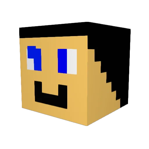 Yvoll Minecraft avatar head, 3D render