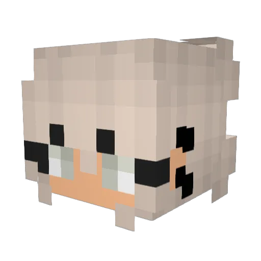 YvonneIversen Minecraft avatar head, 3D render