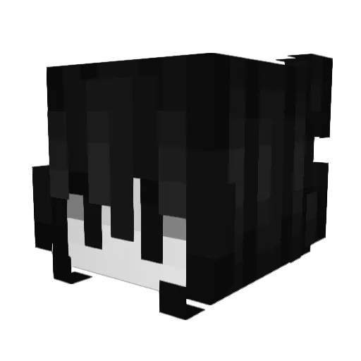 Yvvvvvvvvv Minecraft avatar head, 3D render