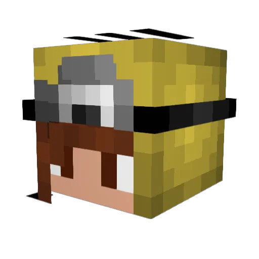 YwerS Minecraft avatar head, 3D render