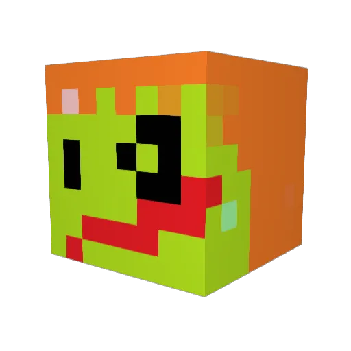 YwouldntU Minecraft avatar head, 3D render