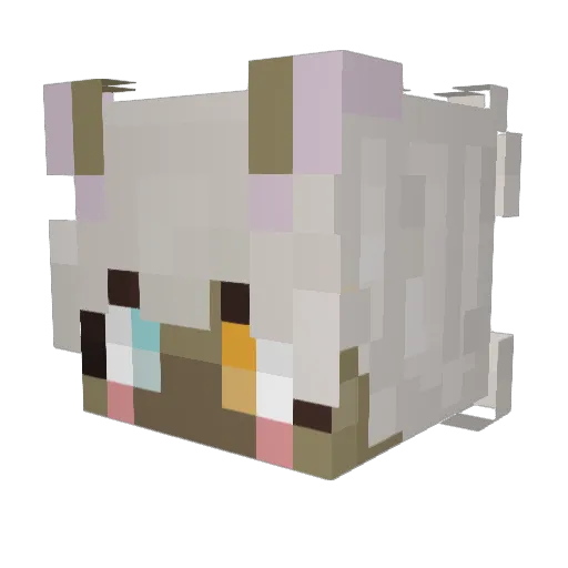 Yxillo Minecraft avatar head, 3D render