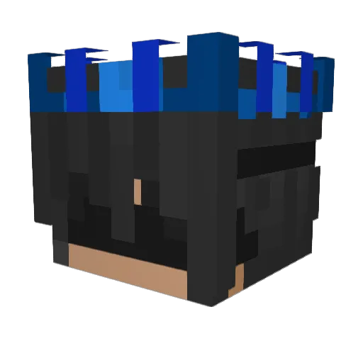 Yxmahaaa7 Minecraft avatar head, 3D render