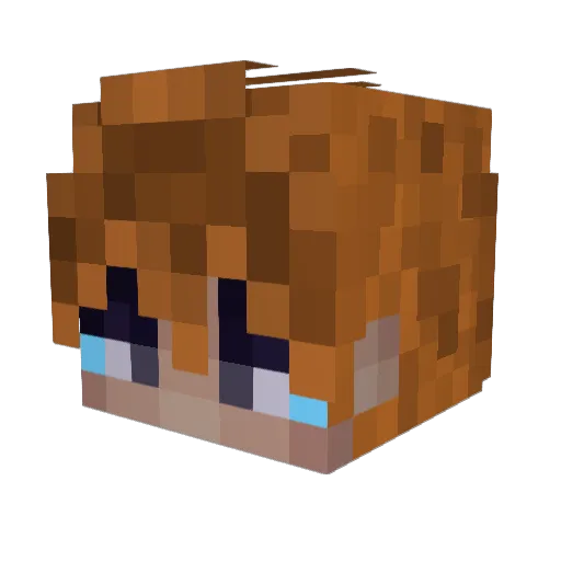 Yxmura Minecraft avatar head, 3D render