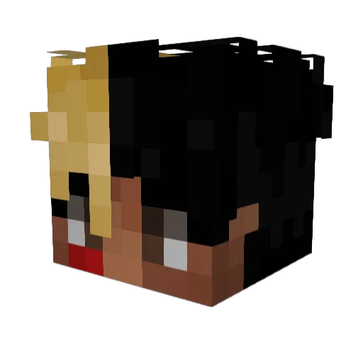 YxngKxnt Minecraft avatar head, 3D render