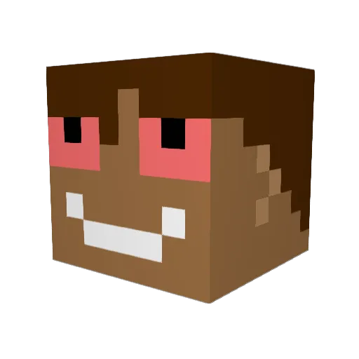 YxngMoon Minecraft avatar head, 3D render