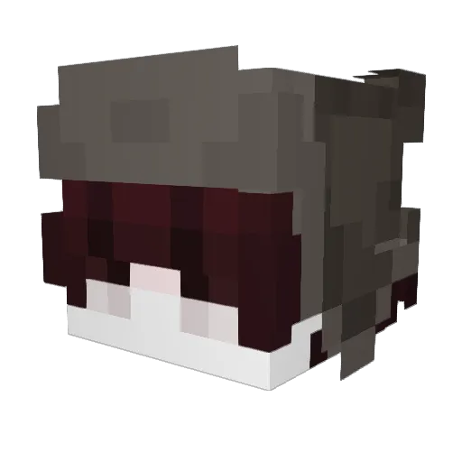 Yxruze Minecraft avatar head, 3D render