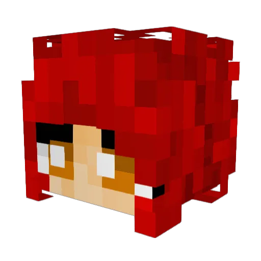 Yyester Minecraft avatar head, 3D render