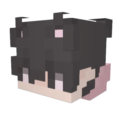 Yyuki__ Minecraft avatar head, 3D render