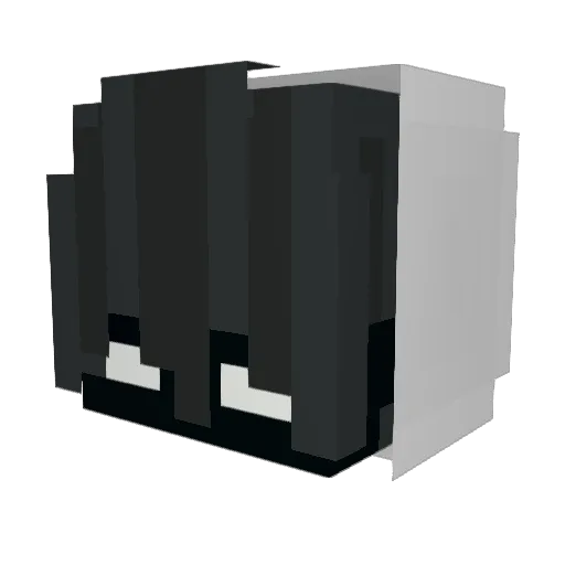 Yyuuzu Minecraft avatar head, 3D render
