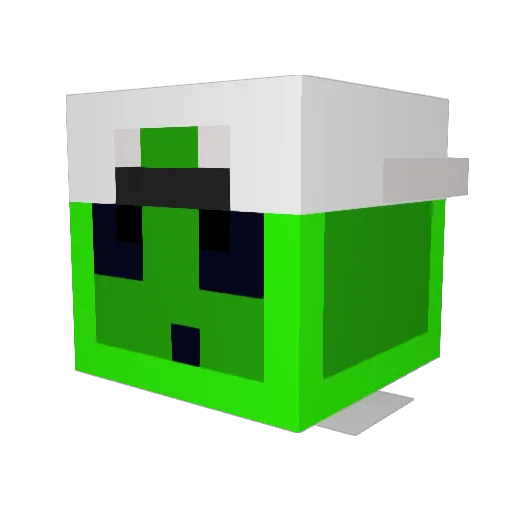 Yyyy_FG Minecraft avatar head, 3D render
