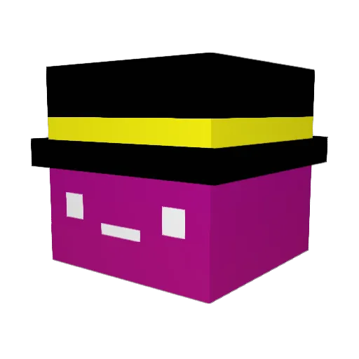 Yz1_ Minecraft avatar head, 3D render