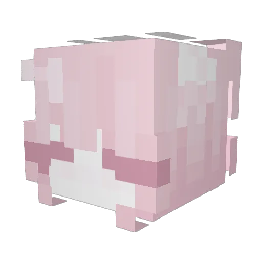 Yz1e Minecraft avatar head, 3D render