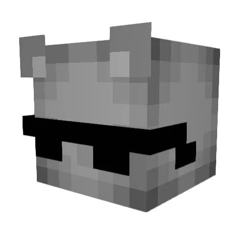 Yz3rqx Minecraft avatar head, 3D render