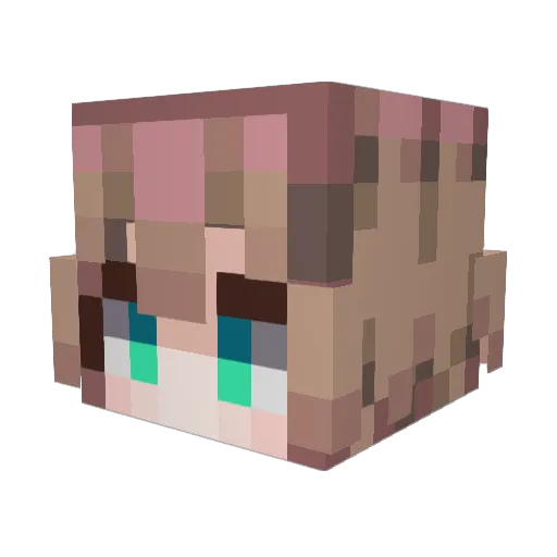 YzAyris Minecraft avatar head, 3D render