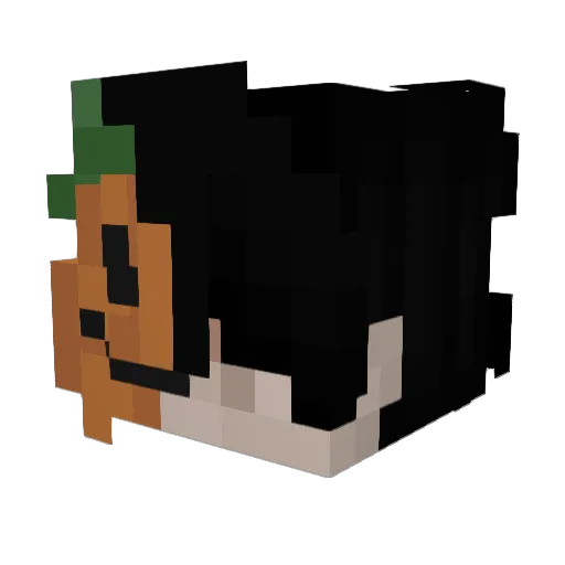 Yzcen Minecraft avatar head, 3D render