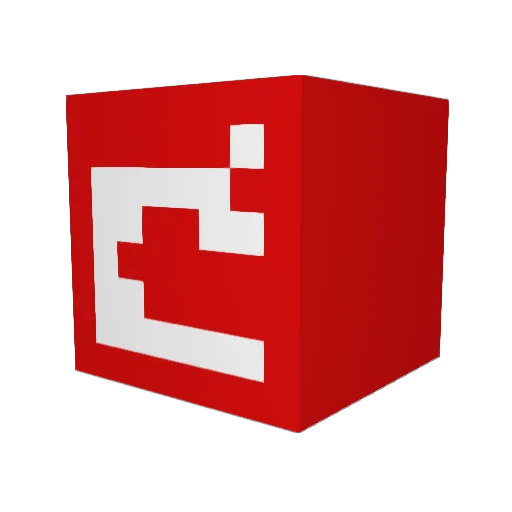 Yzedeka Minecraft avatar head, 3D render