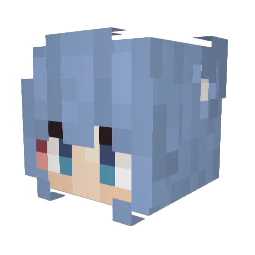 YzhMilkSalt Minecraft avatar head, 3D render