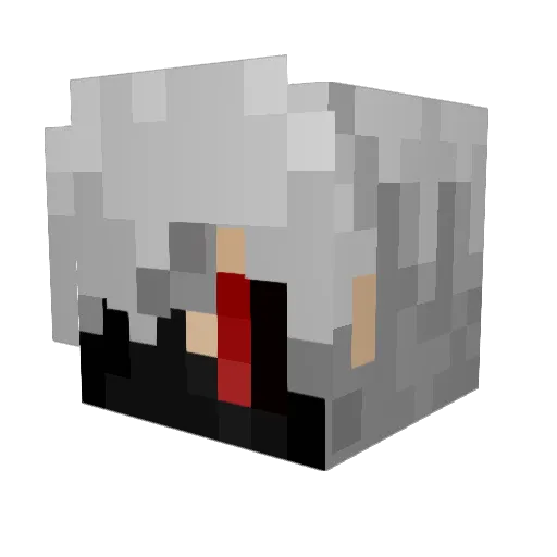 Yzkshow Minecraft avatar head, 3D render