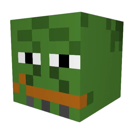Yzortuma Minecraft avatar head, 3D render