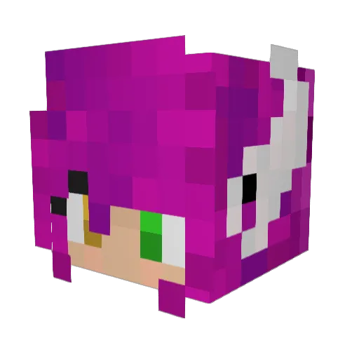 Yzumi022 Minecraft avatar head, 3D render
